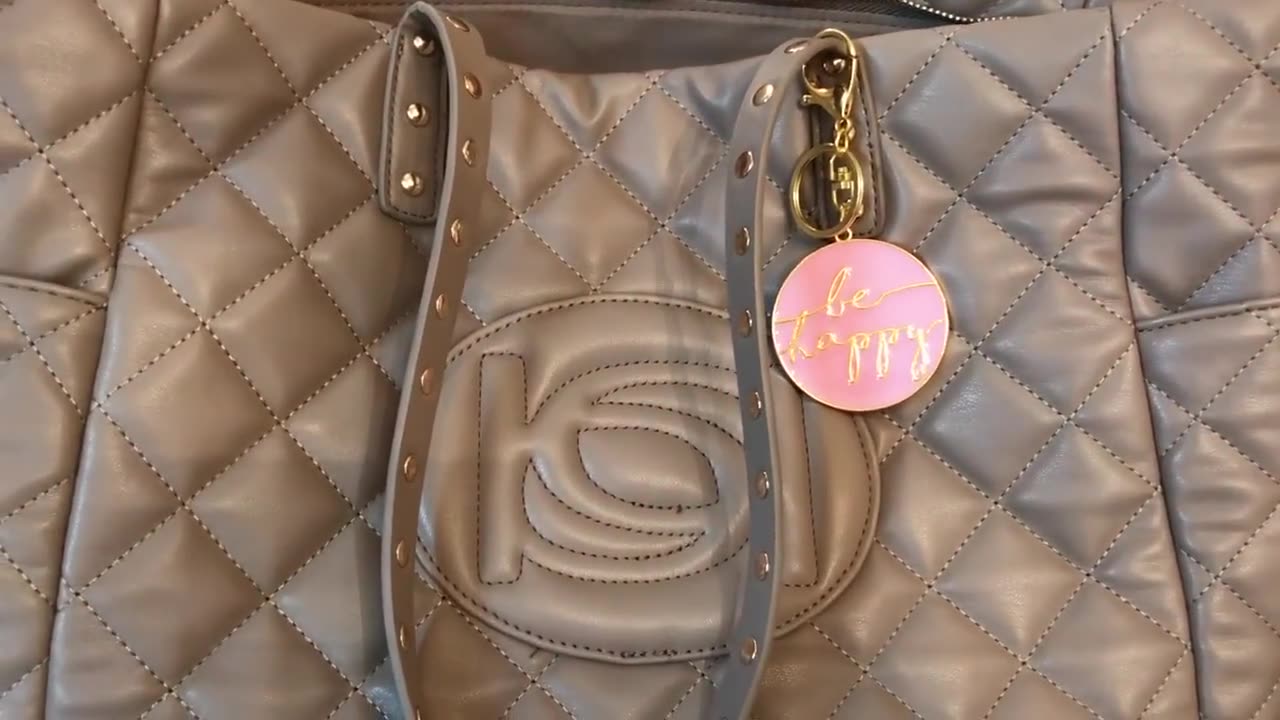 What's in my BeBe Olivia Icon Taupe Tote Bag Purse