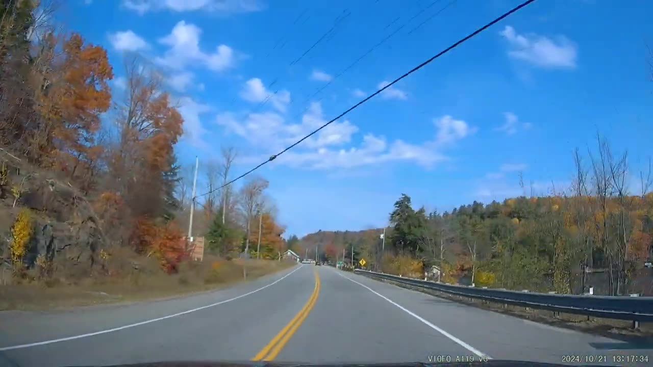 [4K] Minden Hills, Ontario! #8 Lovely Fall day driving, ON. CA.