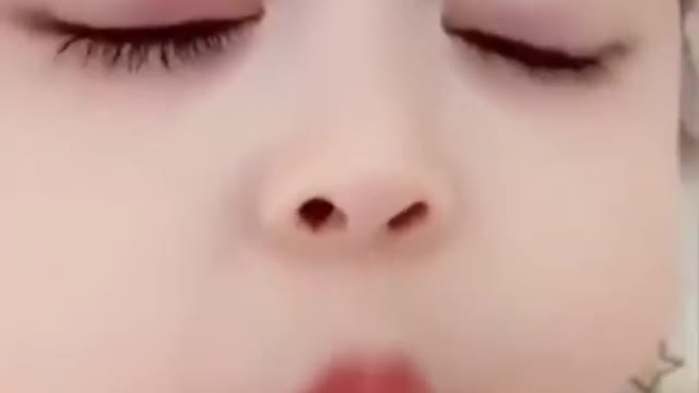 Cute baby , this kiss me