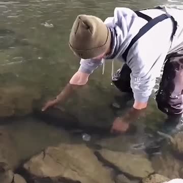 Believe it or not, I can catch fish empty-handed