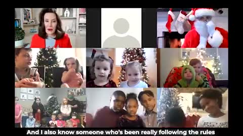 Gretchen Whitmer X-mas. The scariest thing you'll see today.