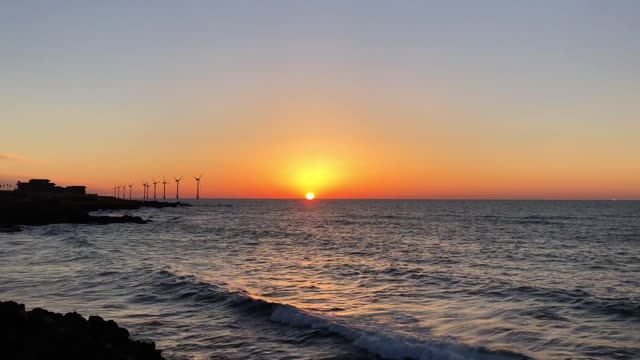 Beautiful Sunset in Jeju Island