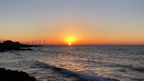 Beautiful Sunset in Jeju Island