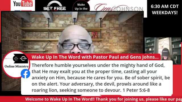 Episode #90 "Wake up in the Word" with Pastor Paul Ybarra and The Mindset Master, Gens Johnson
