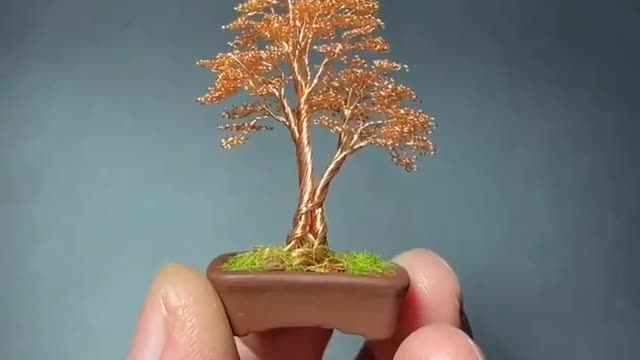 Wire bonsai