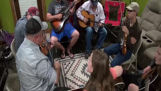 Jam11B - Nate Jacobson & Wes Westmoreland III - "Saratoga Hornpipe" - 2020 Gatesville Fiddle Contest