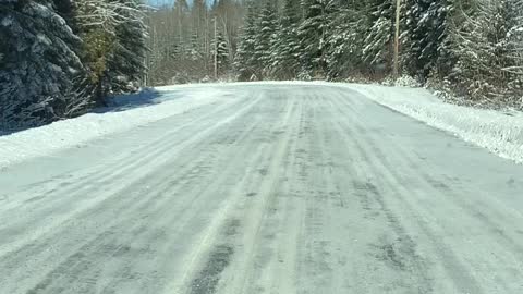 Pretty but slick. Slow