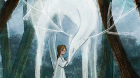 I draw the spirit of the forest, the White Deer.
