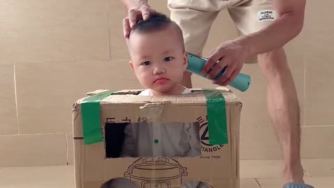 Baby haircut