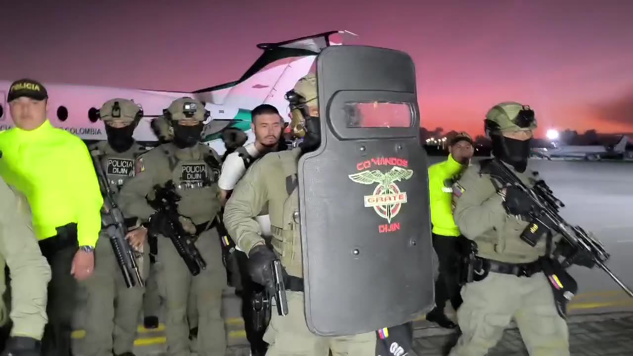 Video de alias Pichi llegando a Bogotá