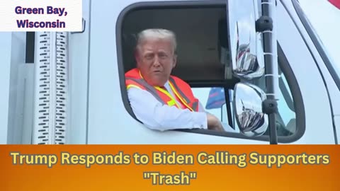Donald Trump Boards a Garbage Truck: Responding to Biden's Remark!