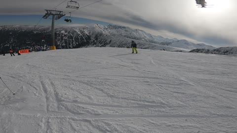Snowboarding in Bansko
