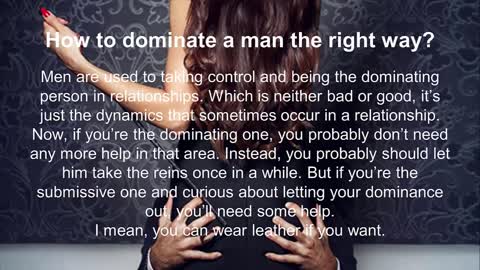 Dominate a Man : 14 Ways to Dominate a Man