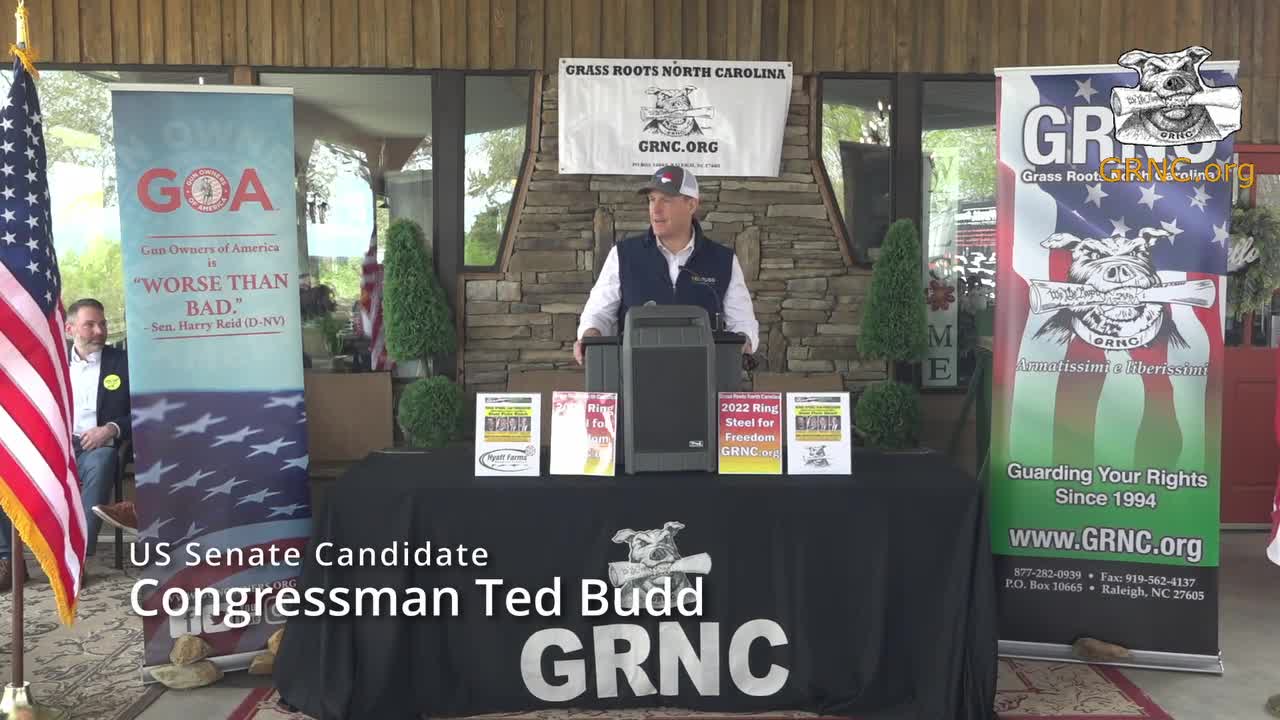 NC Senate Candidate Ted Budd at GRNC and GOA Steel Plate Challenge