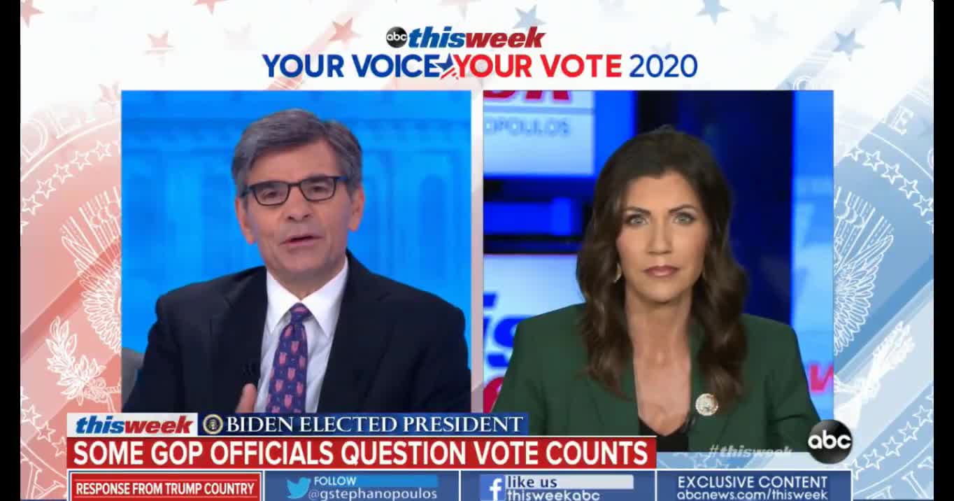Governor Kristi Noem Wrecks George Stephanopoulos