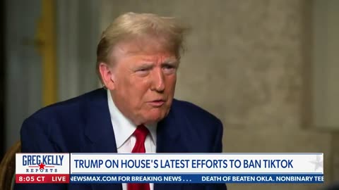 Trump on the TikTok ban and Fakebook.