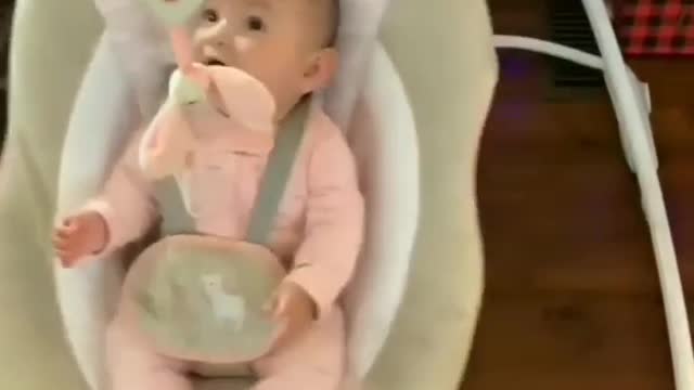 Cute baby Playing with her toys