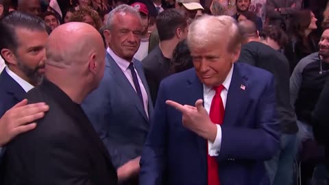 President Trump Arrives At MSG For UFC#309