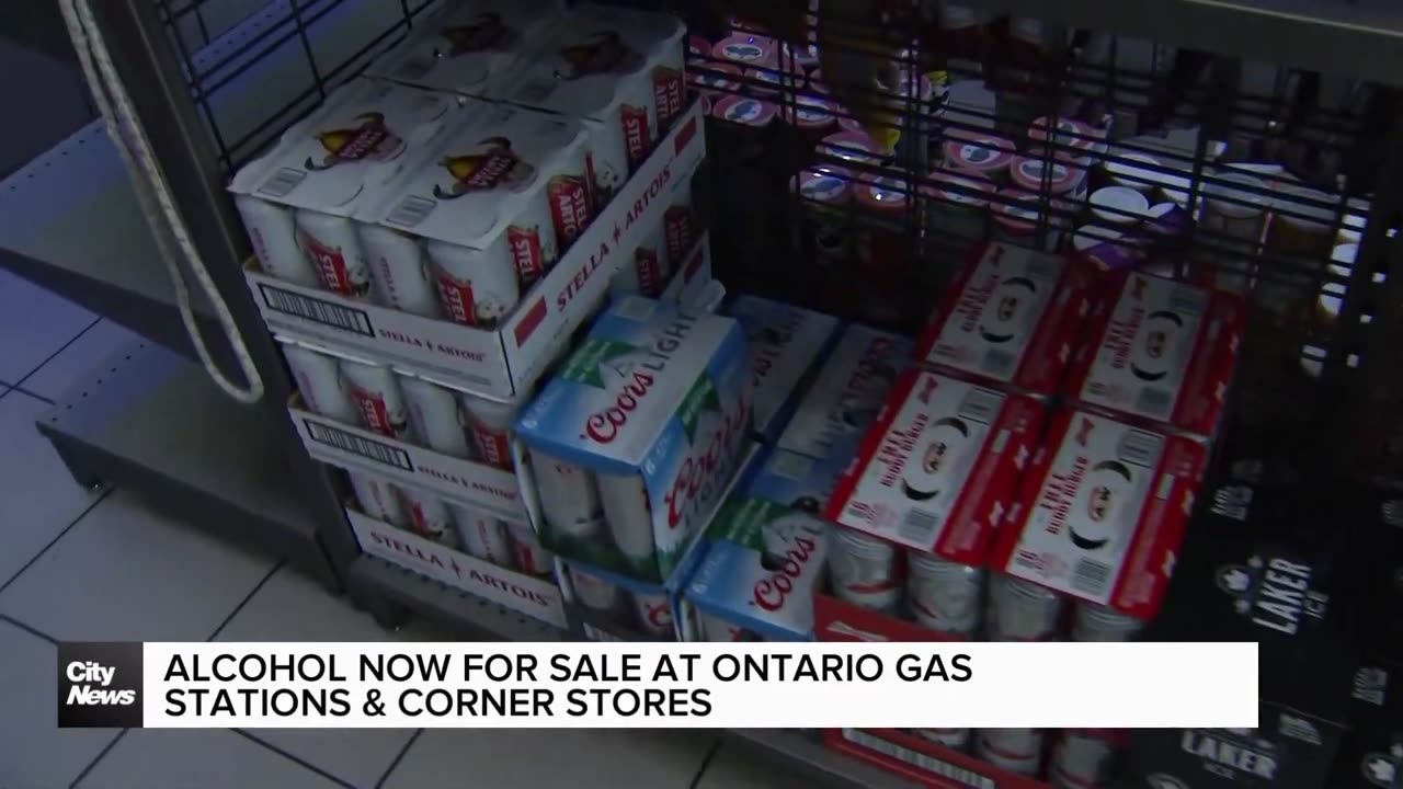 People in Ontario can now purchase alcohol at corner stores and gas stations.