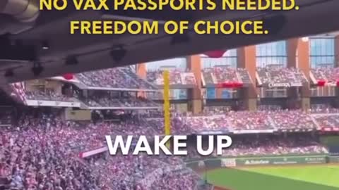 Texas Rangers’ stadium packed with no vaccine passport required—WAKE UP