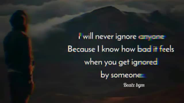 ignore someone