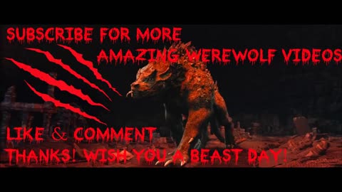 Giant werewolf attack best scane
