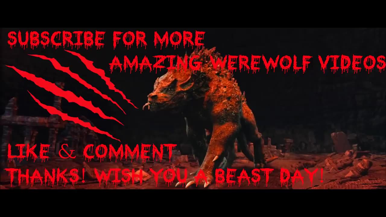 Giant werewolf attack best scane