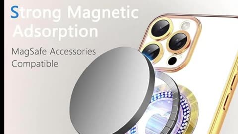"✨ Misscase Gold Glitter MagSafe Case for iPhone 15 Pro Max | Slim, Shockproof, Full Protection ✨"
