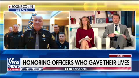 Boone County Sheriff Sheriff Mike Nielsen speaks about special Christmas tree