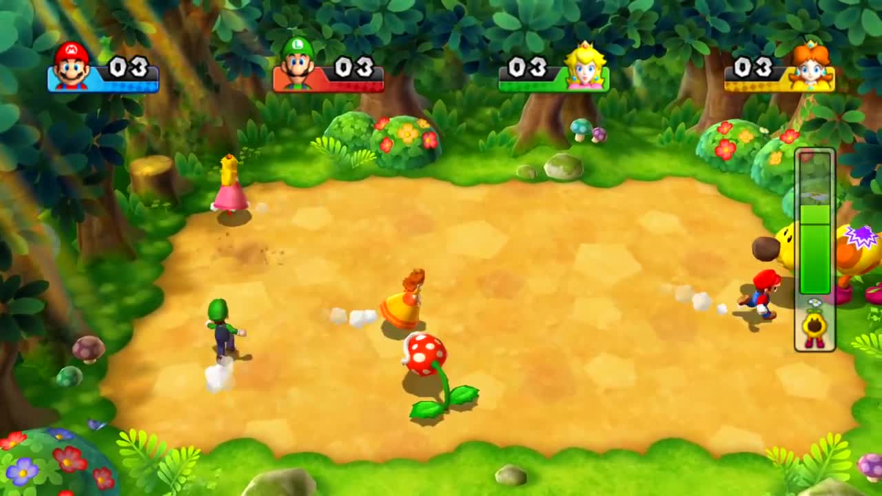 Mario Party 9 MiniGames - Mario Vs Luigi Vs Peach Vs Daisy (Master Difficulty)