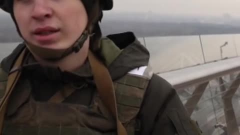 Ukrainian Soldier Terrified