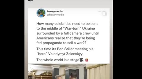 Ben Stiller goes to Ukraine to save us