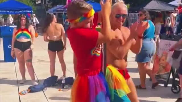 Pride Event Teaches Kids to Pole Dance