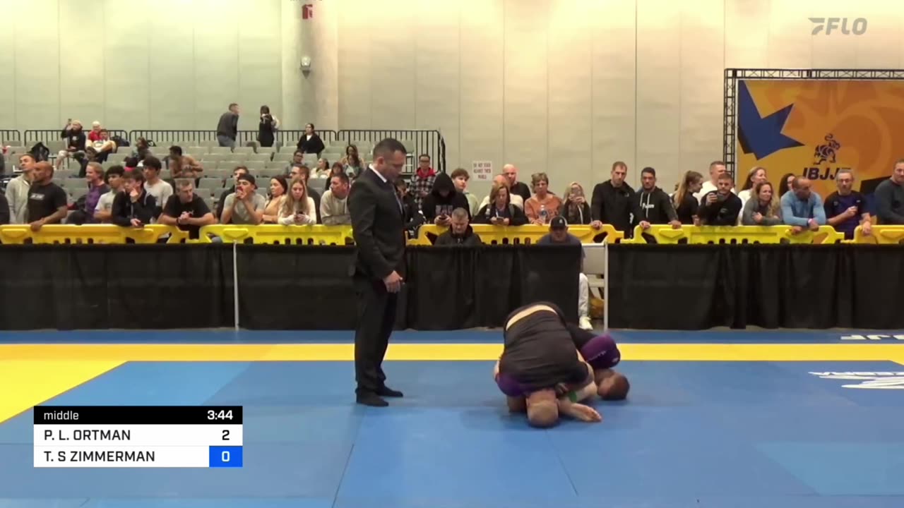 Patrick Ortman Vs Tyler Zimmerman - Camera #1 - IBJJF NoGi Worlds - Finals 12/8/23