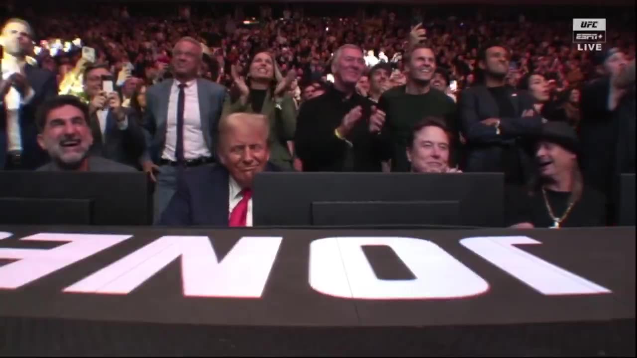 Jon Jones does the Trump dance