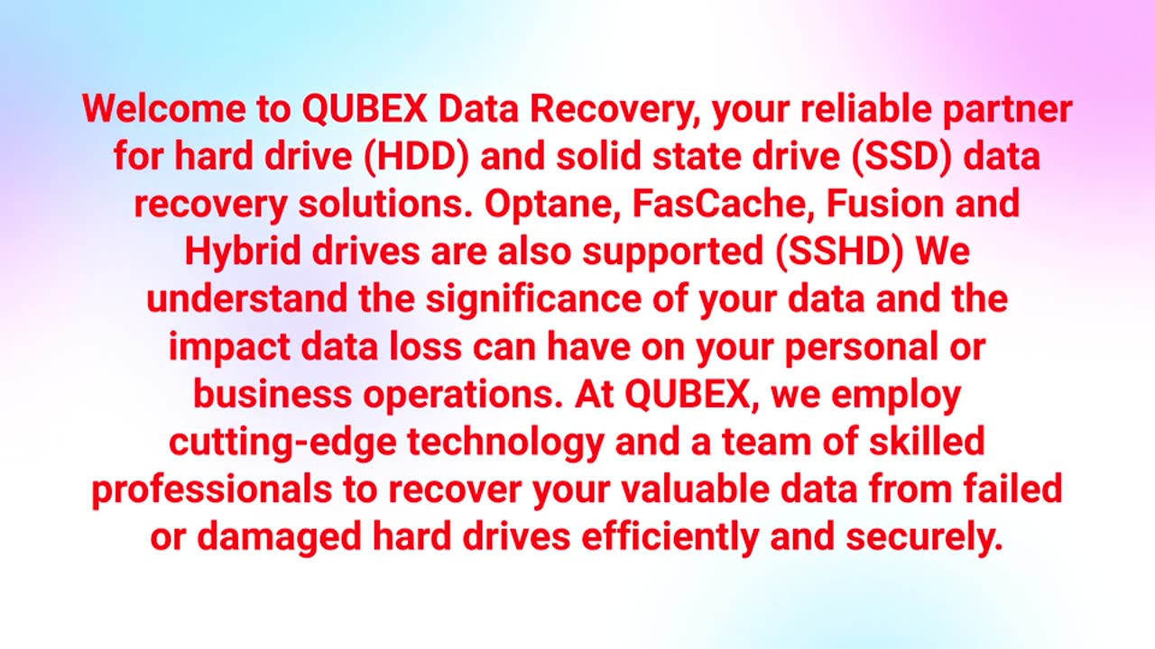 Qubex Data Recovery - Professional HDD Data Recovery in Aurora, CO