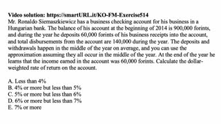 Exam FM exercise for April 1, 2022