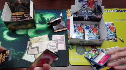 Harry Potter tcg vs Digimon tcg [ first ever wizards-digi duel ]