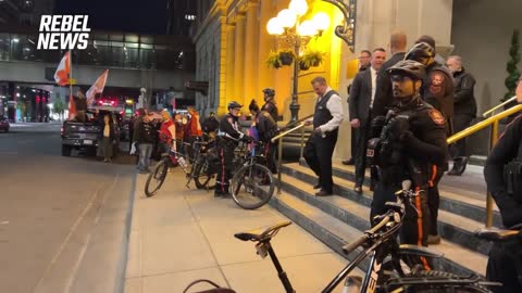Calgarians gather to confront Trudeau