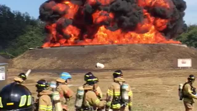 Oil Tank Fire