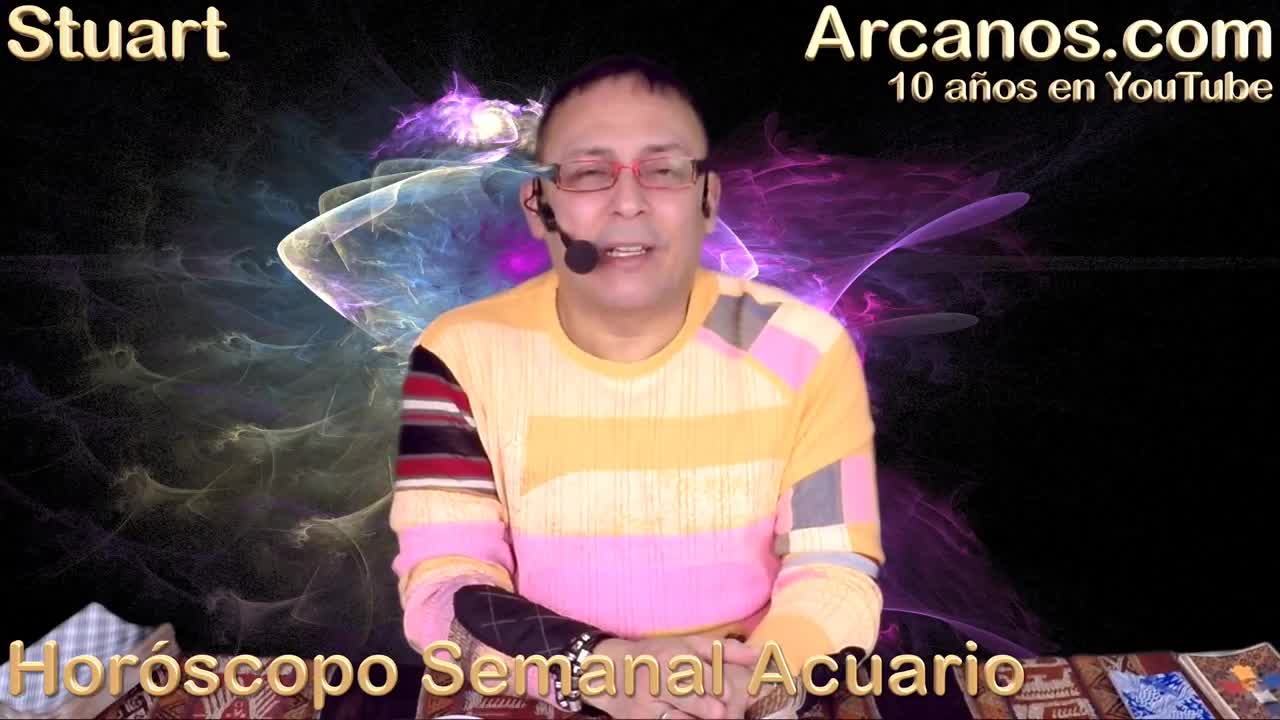 ACUARIO ENERO 2018-04-21 al 27 Ene 2018-Amor Solteros Parejas Dinero Trabajo-ARCANOS.COM