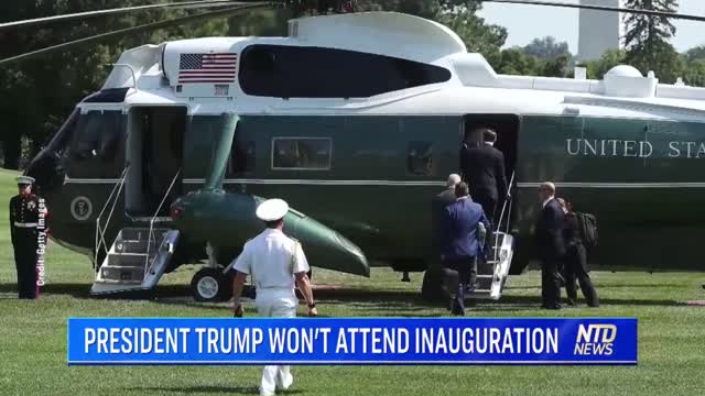 Trump Says He Won't Attend Biden Inauguration