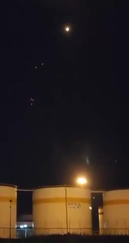 ufo being shot at over iran