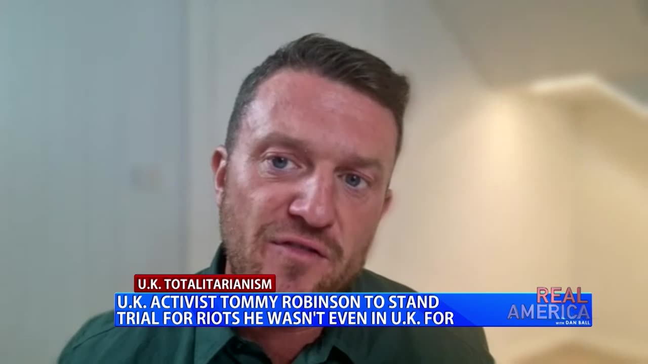 REAL AMERICA -- Guest Host Breanna Morello W/ Tommy Robinson on UK's Political Persecution, 10/16/24