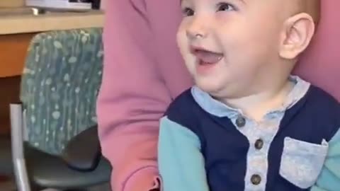 Baby Hears for the 1st Time!