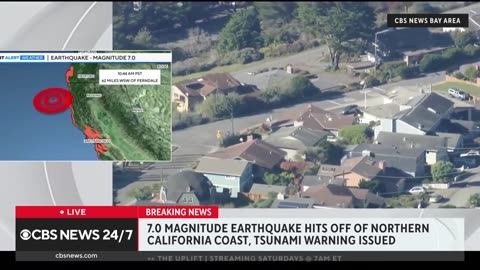 Californians warned to go inland, get to high ground after major earthquake off coast