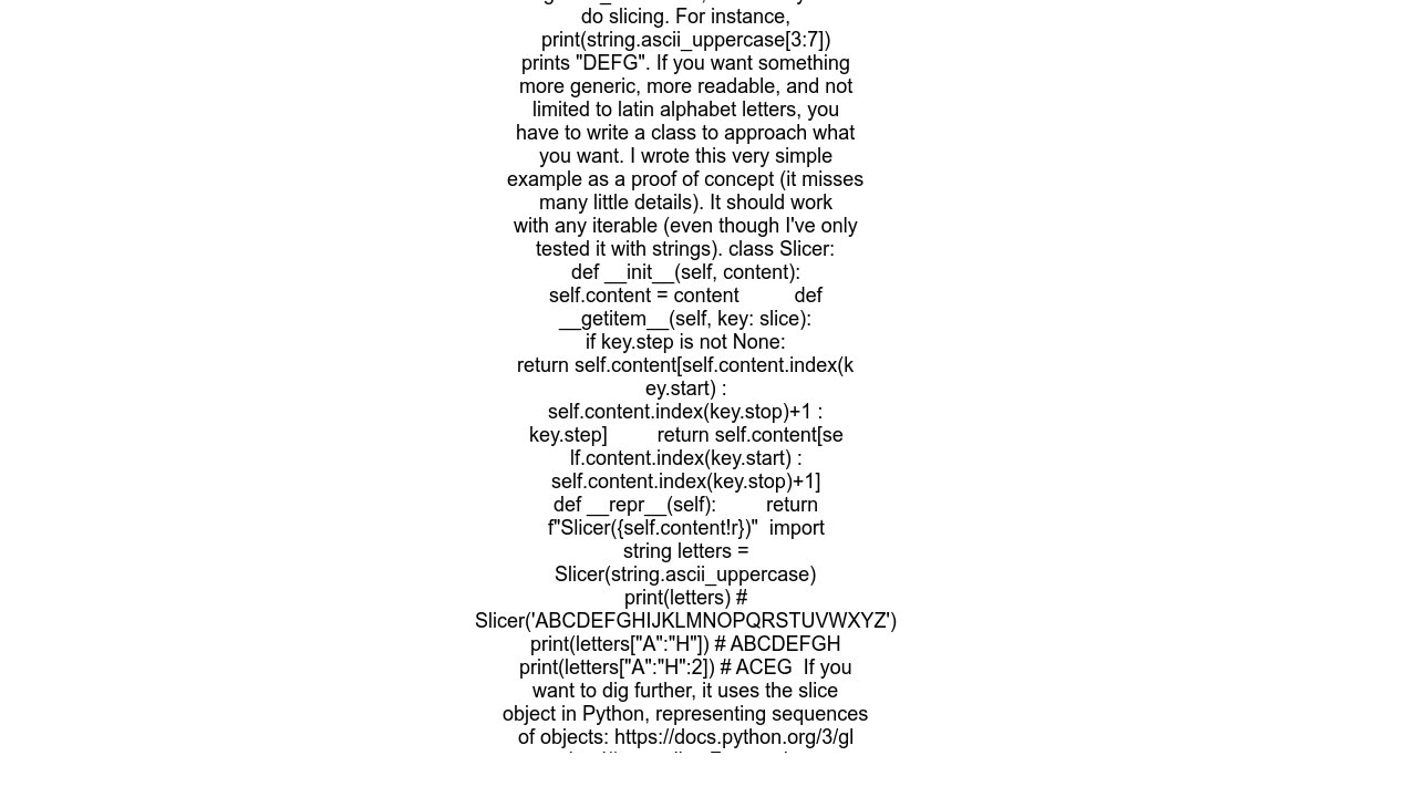 Is there a python equivalent of [&#39;A&#39;..&#39;Z&#39;] in turbo pascal