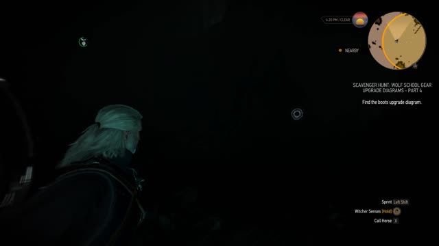 Witcher 3 - Wolf School Gear Upgrade Diagrams (Part 4) Location of Boots Diagram