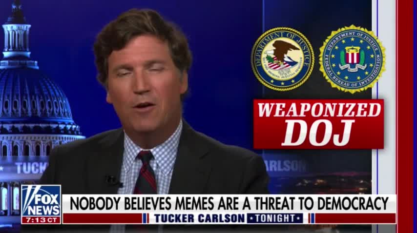 Tucker Carlson says that the raid on Mar-a-Lago was an attack on the rule of law!!