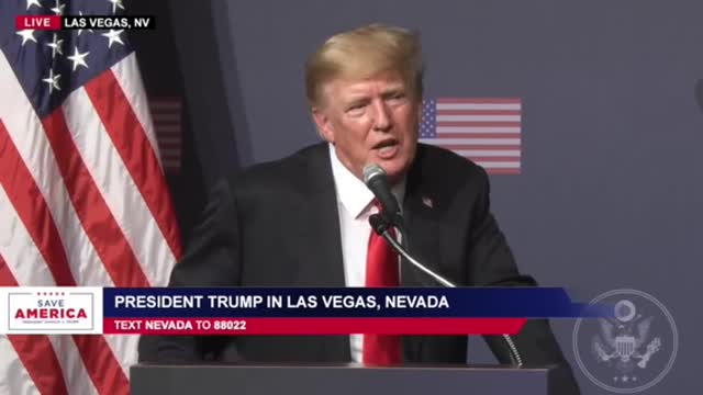 President Donald Trump Speaks in Las Vegas, Nevada- July 9, 2022